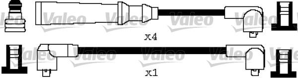 Valeo 346593 - Augstsprieguma vadu komplekts www.autospares.lv