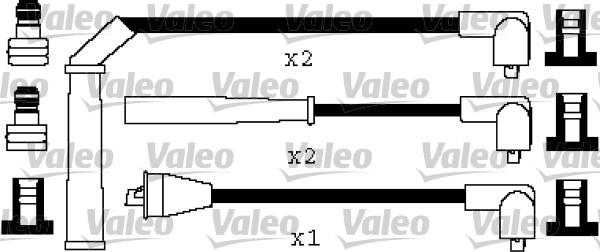 Valeo 346557 - Augstsprieguma vadu komplekts www.autospares.lv