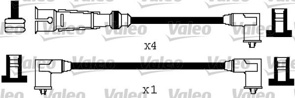 Valeo 346566 - Augstsprieguma vadu komplekts www.autospares.lv