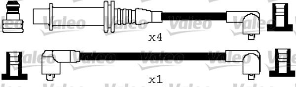 Valeo 346651 - Augstsprieguma vadu komplekts www.autospares.lv