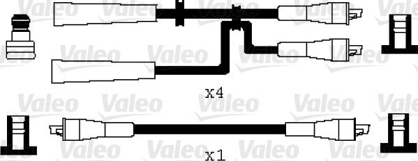 Valeo 346046 - Augstsprieguma vadu komplekts www.autospares.lv