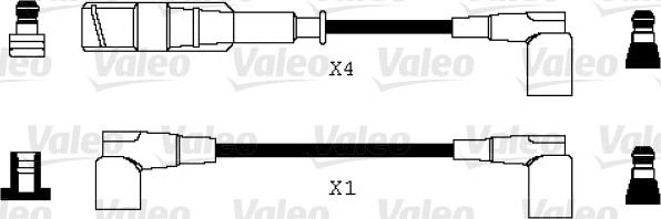 Valeo 346070 - Augstsprieguma vadu komplekts www.autospares.lv