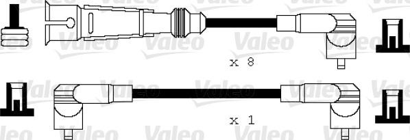 Valeo 346105 - Augstsprieguma vadu komplekts www.autospares.lv