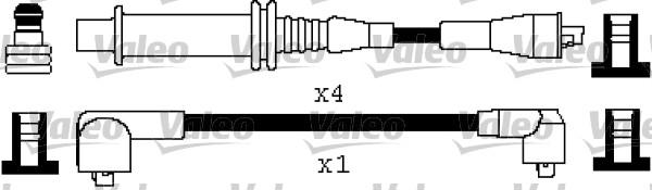 Valeo 346357 - Augstsprieguma vadu komplekts www.autospares.lv