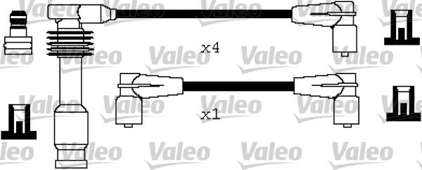 Valeo 346300 - Augstsprieguma vadu komplekts www.autospares.lv