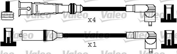 Valeo 346383 - Augstsprieguma vadu komplekts www.autospares.lv