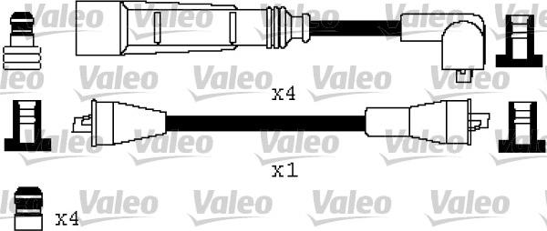 Valeo 346387 - Augstsprieguma vadu komplekts www.autospares.lv