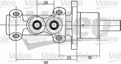 Valeo 350824 - Brake Master Cylinder www.autospares.lv