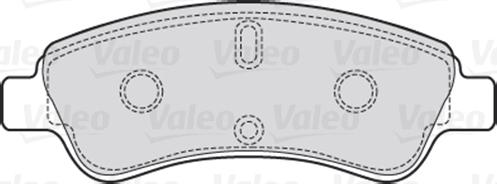 Valeo 670464 - Тормозные колодки, дисковые, комплект www.autospares.lv