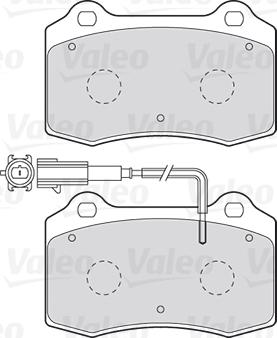 Valeo 301466 - Bremžu uzliku kompl., Disku bremzes www.autospares.lv