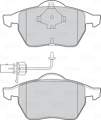 Valeo 301483 - Bremžu uzliku kompl., Disku bremzes www.autospares.lv