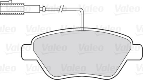 Valeo 670426 - Brake Pad Set, disc brake www.autospares.lv