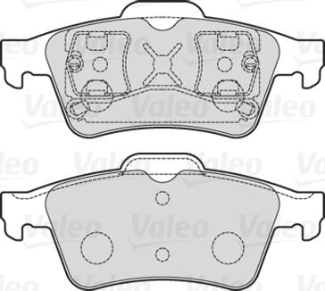 Valeo 301472 - Bremžu uzliku kompl., Disku bremzes www.autospares.lv