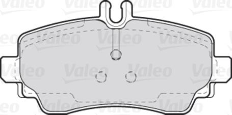 Valeo 301549 - Тормозные колодки, дисковые, комплект www.autospares.lv