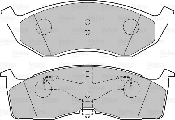 Valeo 301556 - Bremžu uzliku kompl., Disku bremzes www.autospares.lv