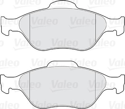 Valeo 301564 - Тормозные колодки, дисковые, комплект www.autospares.lv