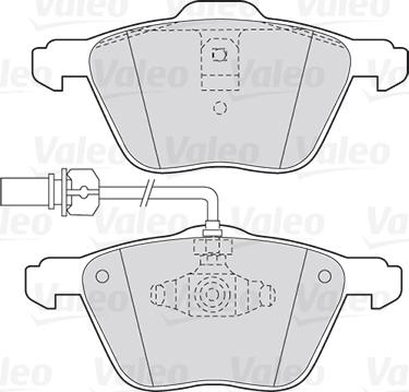 Valeo 301565 - Bremžu uzliku kompl., Disku bremzes www.autospares.lv