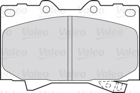 Valeo 301535 - Bremžu uzliku kompl., Disku bremzes www.autospares.lv