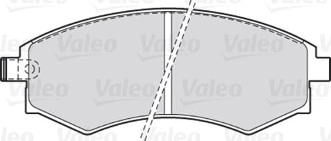 Valeo 670008 - Тормозные колодки, дисковые, комплект www.autospares.lv