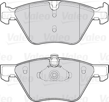 Valeo 301640 - Bremžu uzliku kompl., Disku bremzes www.autospares.lv