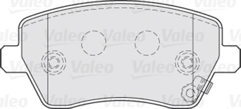 Valeo 301641 - Тормозные колодки, дисковые, комплект www.autospares.lv