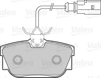 Valeo 301650 - Brake Pad Set, disc brake www.autospares.lv