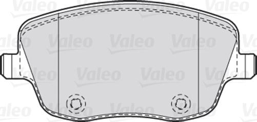 Valeo 301667 - Тормозные колодки, дисковые, комплект www.autospares.lv