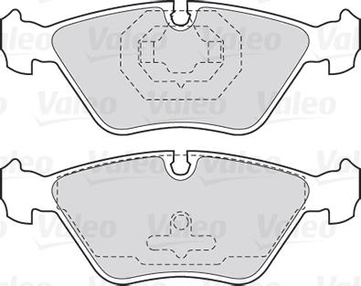 Valeo 301616 - Brake Pad Set, disc brake www.autospares.lv