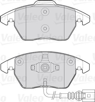 Valeo 301635 - Тормозные колодки, дисковые, комплект www.autospares.lv