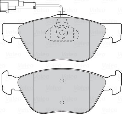 Valeo 301065 - Bremžu uzliku kompl., Disku bremzes www.autospares.lv