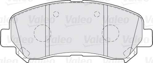 Valeo 670067 - Bremžu uzliku kompl., Disku bremzes www.autospares.lv