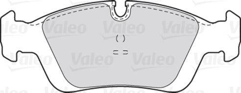 Valeo 670018 - Тормозные колодки, дисковые, комплект www.autospares.lv