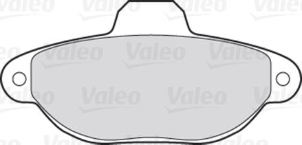 Valeo 670001 - Bremžu uzliku kompl., Disku bremzes www.autospares.lv