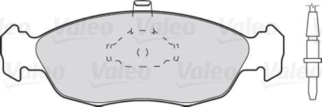 Valeo 301038 - Brake Pad Set, disc brake www.autospares.lv