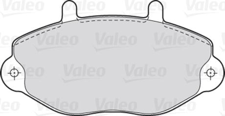 Valeo 670037 - Bremžu uzliku kompl., Disku bremzes www.autospares.lv