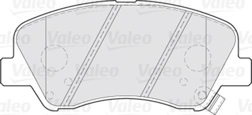 Valeo 670300 - Тормозные колодки, дисковые, комплект www.autospares.lv