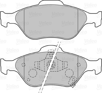 Valeo 670026 - Bremžu uzliku kompl., Disku bremzes autospares.lv