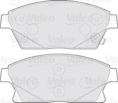 Valeo 301070 - Brake Pad Set, disc brake www.autospares.lv