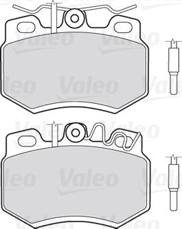 Valeo 301119 - Тормозные колодки, дисковые, комплект www.autospares.lv