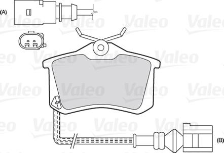 Valeo 301180 - Тормозные колодки, дисковые, комплект www.autospares.lv