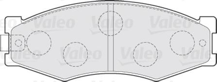 Valeo 301123 - Brake Pad Set, disc brake www.autospares.lv