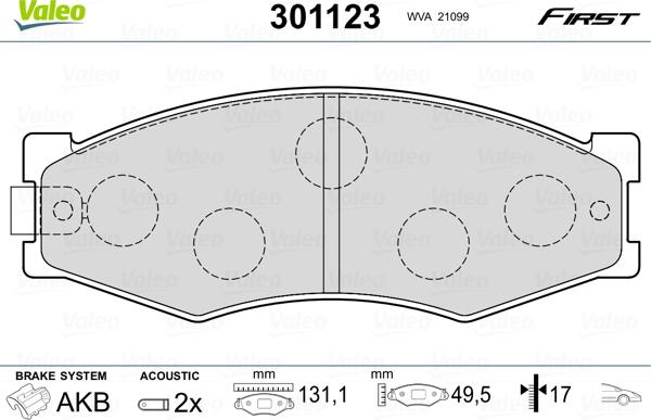 AISIN SN225 - Brake Pad Set, disc brake www.autospares.lv