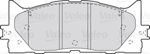 Valeo 301890 - Bremžu uzliku kompl., Disku bremzes www.autospares.lv