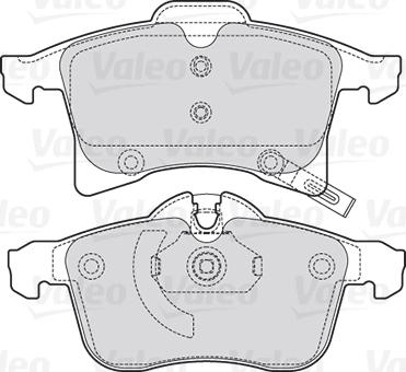 Valeo 301860 - Тормозные колодки, дисковые, комплект www.autospares.lv