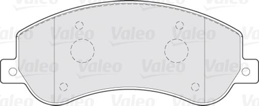 Valeo 301816 - Bremžu uzliku kompl., Disku bremzes www.autospares.lv