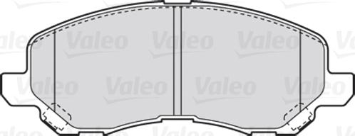 Valeo 301886 - Тормозные колодки, дисковые, комплект www.autospares.lv