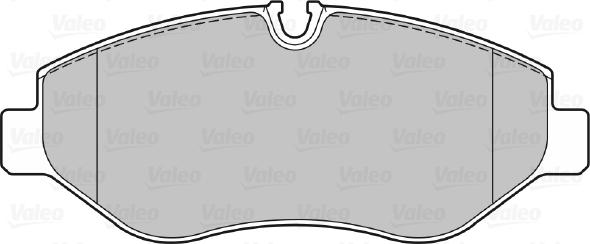 Valeo 670882 - Bremžu uzliku kompl., Disku bremzes www.autospares.lv