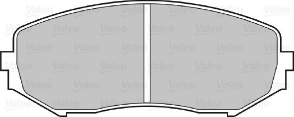 Valeo 670877 - Тормозные колодки, дисковые, комплект www.autospares.lv