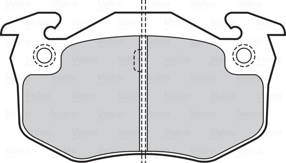 Valeo 301396 - Brake Pad Set, disc brake www.autospares.lv