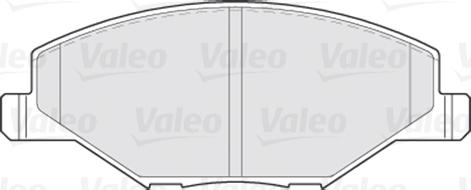 Valeo 301354 - Тормозные колодки, дисковые, комплект www.autospares.lv